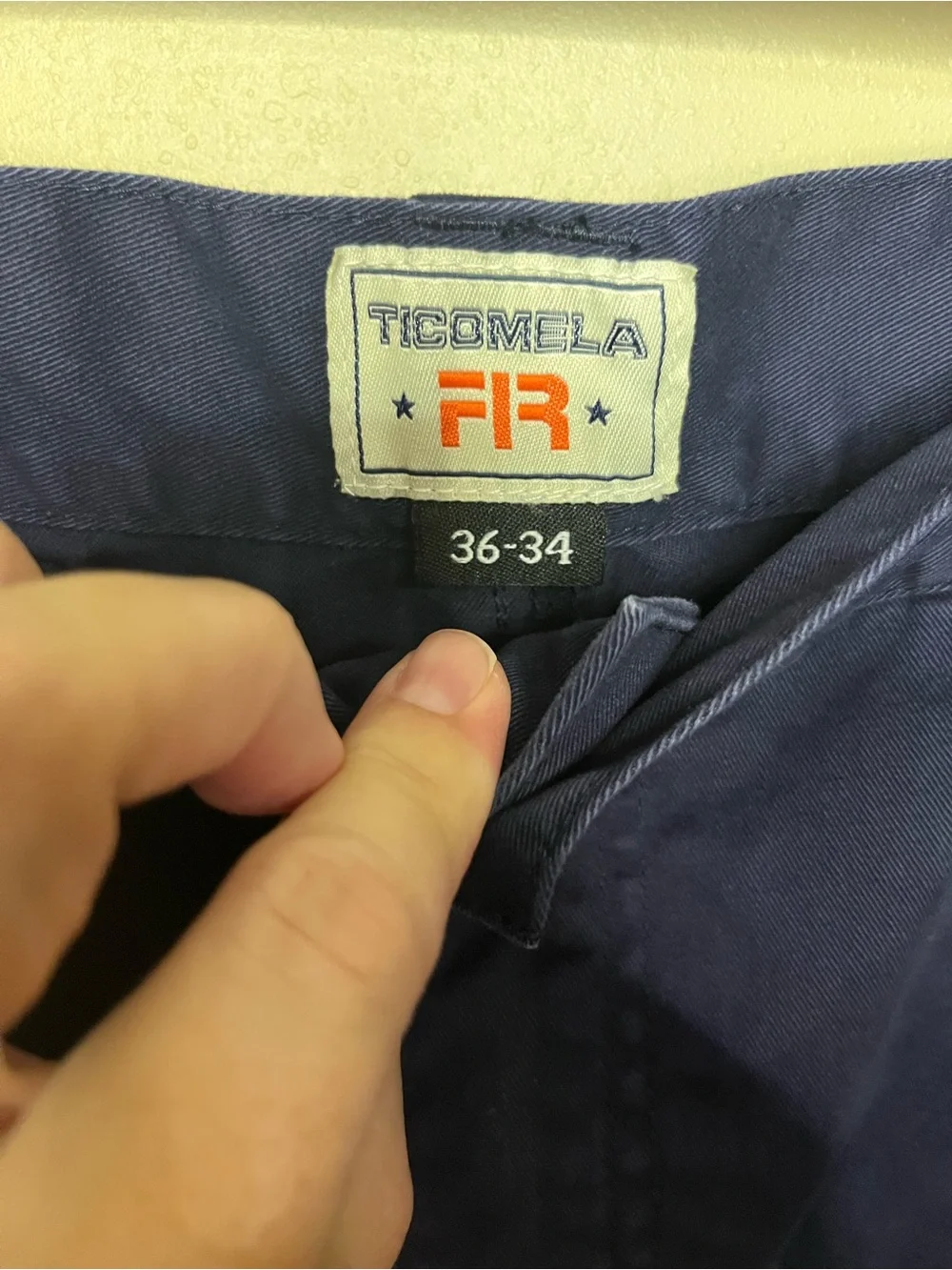 Ticomela FR  Navy Cargo Pants with Utility Pockets